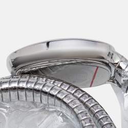 مملوكة مسبقًا Just Cavalli Silver Stainless Steel Snake Glam Evo 5 JC1L228M0015 Women's Wristwatch 22 mm