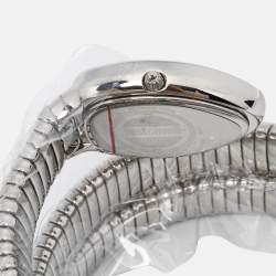 مملوكة مسبقًا Just Cavalli Silver Stainless Steel Snake Glam Evo 5 JC1L228M0015 Women's Wristwatch 22 mm