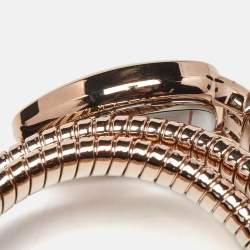 مملوكة مسبقًا Just Cavalli Snake JC1L228M0055 Green Rose Gold Tone Stainless Steel Women's Wristwatch 22 mm