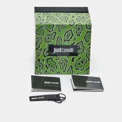 Pre Owned Just Cavalli Serpente JC1L095M0105 Silver Dial Two-Tone Stainless Steel Women's Wristwatch 32 mm