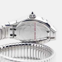 مملوكة مسبقًا Just Cavalli Glam Snake Septagon JC1L112M0015 Silver Dial Stainless Steel Women's Wristwatch 22 mm