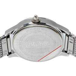 Pre Owned ساعة يد نسائية جاست كافالي جيه أس1أل023أم0065 شعار ستانلس ستيل فضية 34 مم