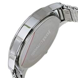 Pre Owned ساعة يد نسائية جاست كافالي جيه أس1أل023أم0065 شعار ستانلس ستيل فضية 34 مم