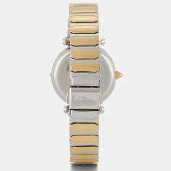 Just Cavalli Blue Two-Tone Stainless Steel Crystal Embellished Classic JC1L234M0095 Women's Wristwatch 32 mm