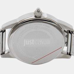 Pre Owned Just Cavalli Silver Stainless Steel JC1L057M0355 Women's Wristwatch 32 mm