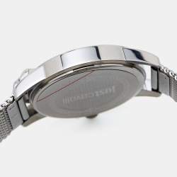 Pre Owned Just Cavalli Silver Stainless Steel JC1L057M0355 Women's Wristwatch 32 mm