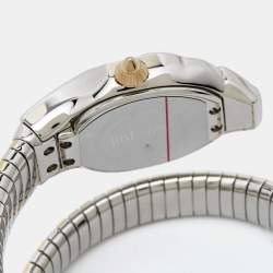 Just Cavalli Champagne Two-Tone Stainless Steel Glam Chic Snake JC1L001M0035 Women's Wristwatch 22 mm