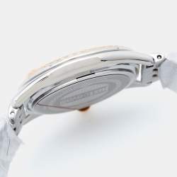 Just Cavalli Blue Two-Tone Stainless Steel Crystal Brillante JC1L195M0125 Women's Wristwatch 34 mm