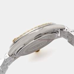 Pre Owned Just Cavalli Black Tw0-Tone Stainless Steel Crystal Brillante JC1L195M0105 Women's Wristwatch 34 mm