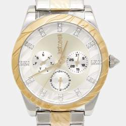 Just Cavalli  Multicolor Two-Tone Stainless Steel Solo XL JC1L130M0085 Women's Wristwatch 40 mm 