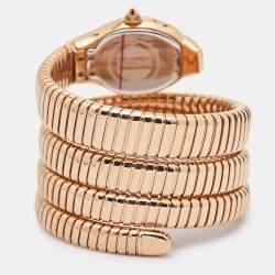 Just Cavalli Glittered Champagne Rose Gold Plated Stainless Steel Glam Chic JC1L115M0035 Women's Wristwatch 22 mm
