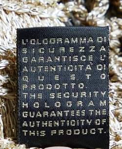 Pre Owned Just Cavalli Beige & Gold Lurex Knit Scarf