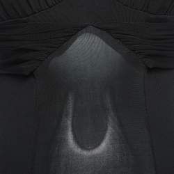 Pre Owned Just Cavalli Black Jersey Flared Midi Dress S