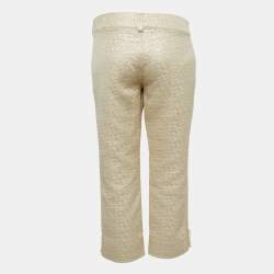 Just Cavalli Gold Jacquard Pants L
