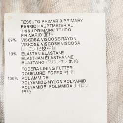 Pre Owned Just Cavalli Multicolor Printed Jersey Sheath Dress M