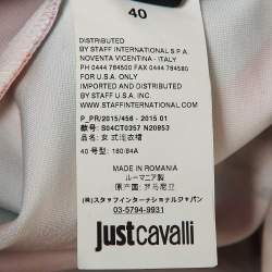 Pre Owned Just Cavalli Multicolor Printed Jersey Mini Dress S
