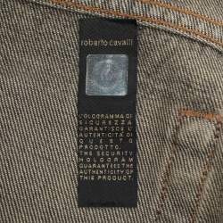 Pre Owned Just Cavalli Grey Denim Flared Jeans XXL