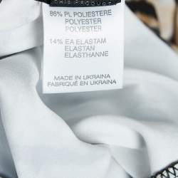 Pre Owned Just Cavalli Beachwear Beige Tiger Print Jersey One Shoulder Mini Dress S