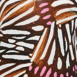 Pre Owned Just Cavalli Beachwear Brown Printed Jersey Cover-Up Dress M