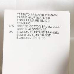 Pre Owned Just Cavalli White Cotton Mini Contrast Trim Mini Dress XS