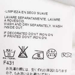 Pre Owned Just Cavalli White Cotton Mini Contrast Trim Mini Dress XS