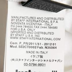 Pre Owned Just Cavalli White Cotton Mini Contrast Trim Mini Dress XS