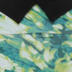 Just Cavalli Multicolor Printed Jersey Midi Skirt XL