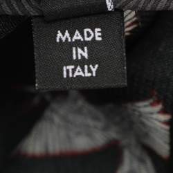 Pre Owned Just Cavalli Black Combat Eagle Printed Viscose Maxi Dress M