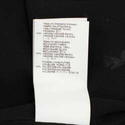 Pre Owned Just Cavalli Black Combat Eagle Printed Viscose Maxi Dress M