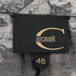 Pre Owned Just Cavalli Multicolor Viscose Blend Top L