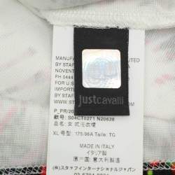 Pre Owned Just Cavalli Multicolor Viscose Blend Midi Dress XL