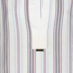 Pre Owned Just Cavalli Multicolor Striped Cotton Top XL