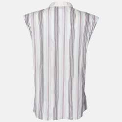 Pre Owned Just Cavalli Multicolor Striped Cotton Top XL