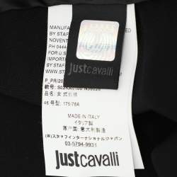 Just Cavalli Black Viscose Blend Trousers L