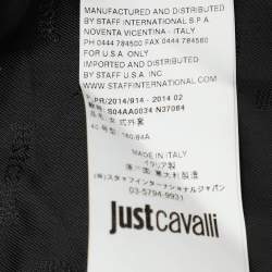 Just Cavalli Grey/Black Wool Blend Jacket S