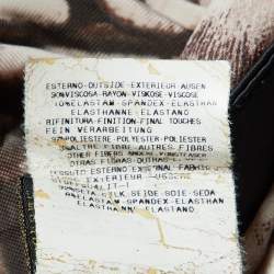 Pre Owned Just Cavalli Brown Printed Jersey Top L