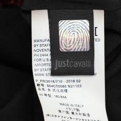 Pre Owned Just Cavalli Brown Lurex Maxi Dress S