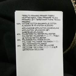 Pre Owned Just Cavalli Black Snake Motif Embellished Jersey T-Shirt L