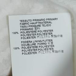 Pre Owned Just Cavalli White Sheer Chiffon V-Neck Tunic Top M