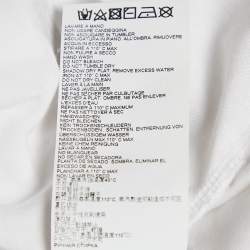 Pre Owned Just Cavalli White Logo Print Cotton T-Shirt Dress L