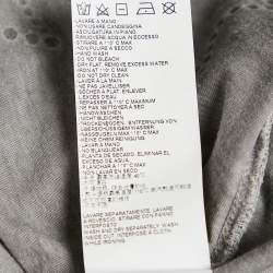 Pre Owned Just Cavalli Grey Star Studded Cotton Sleeveless T-Shirt L