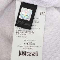 Just Cavalli Multicolor Python Print Cotton Blend Sweater M