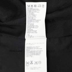 Pre Owned Just Cavalli Black Jacquard Mid Length Coat M