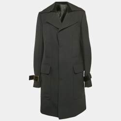 Just Cavalli Black Velvet Trim Wool Gabardine L