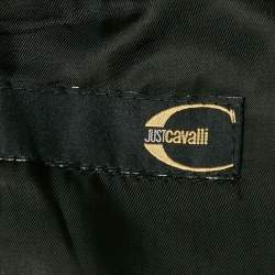 Just Cavalli Black Velvet Trim Wool Gabardine L