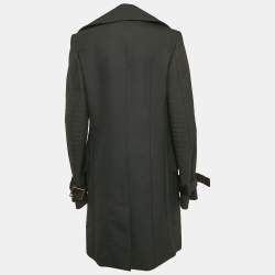 Just Cavalli Black Velvet Trim Wool Gabardine L