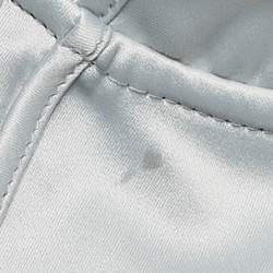 Pre Owned Just Cavalli Grey Satin Corset Midi Dress M