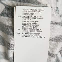 Pre Owned Just Cavalli Black/White Printed Jersey Sleeveless Maxi Dress S