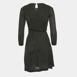 Just Cavalli Black Embellished Jersey Mini Dress S