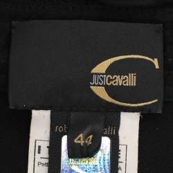 Just Cavalli Black Chiffon Midi Dress M